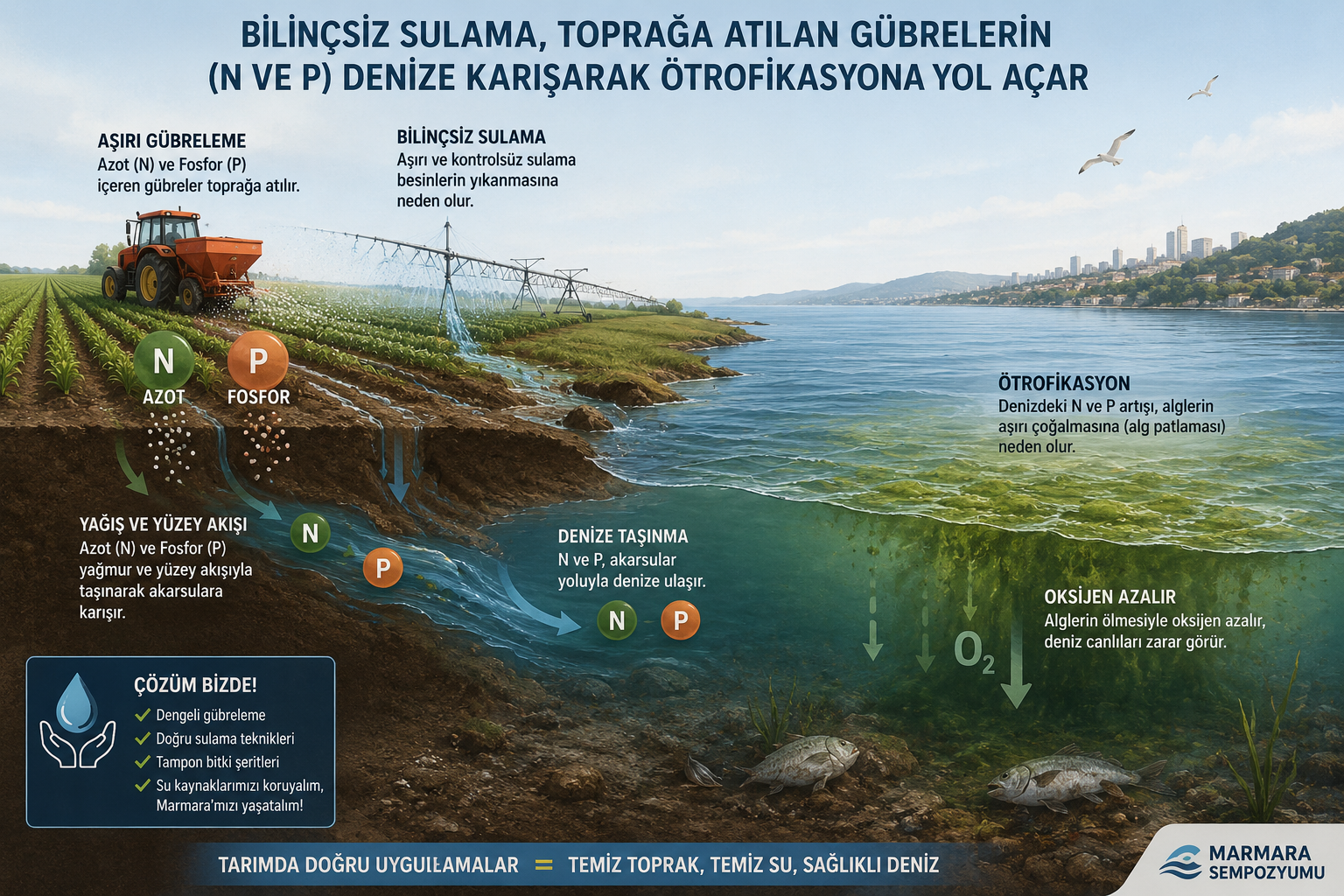 🌾 Sürdürülebilir Tarım ve Denizlerimiz: Görünmez Bağlar